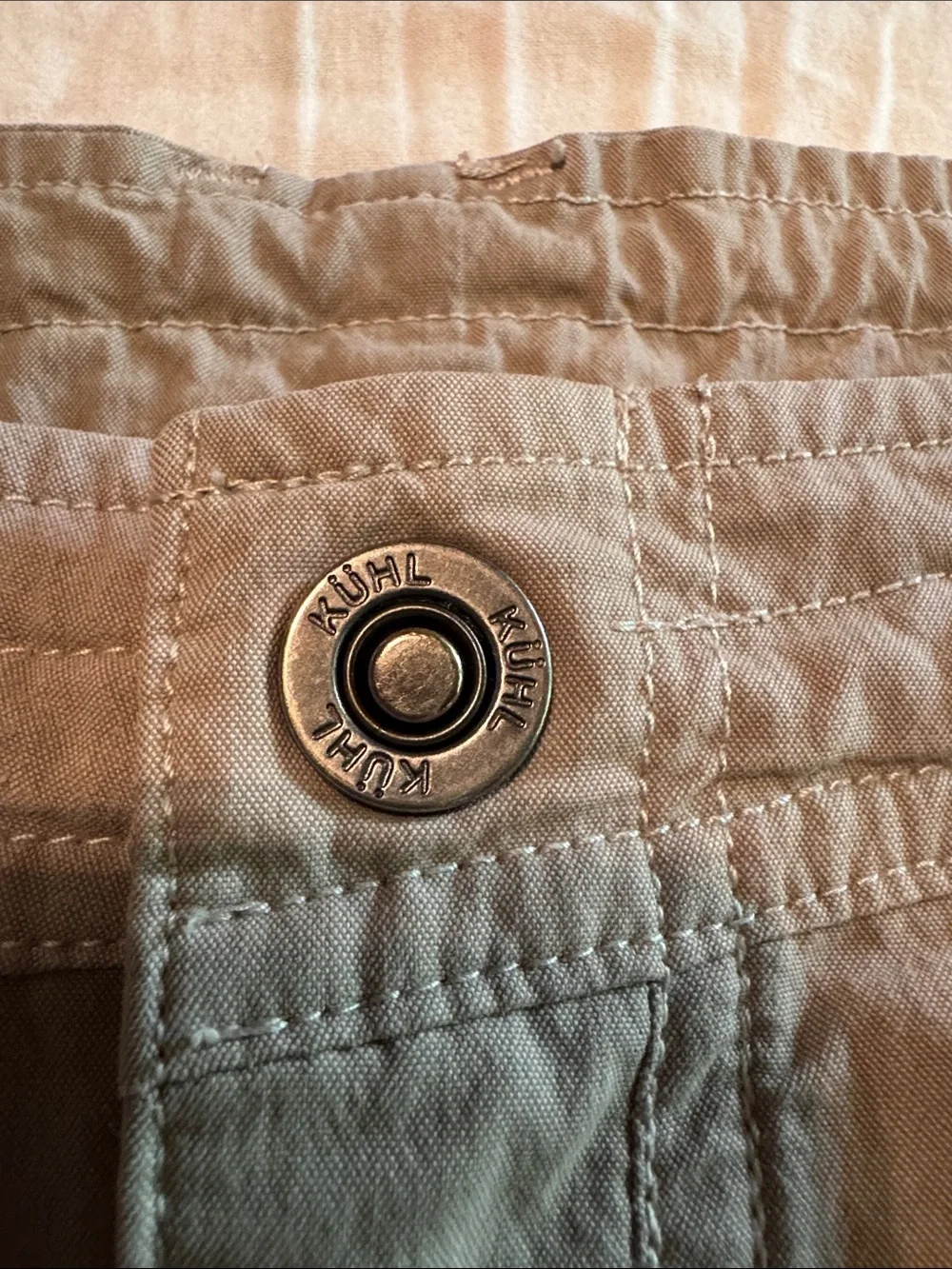 KÜHL Roll-Up Pants Khaki Hiking Camping Cargo Size 2 Short